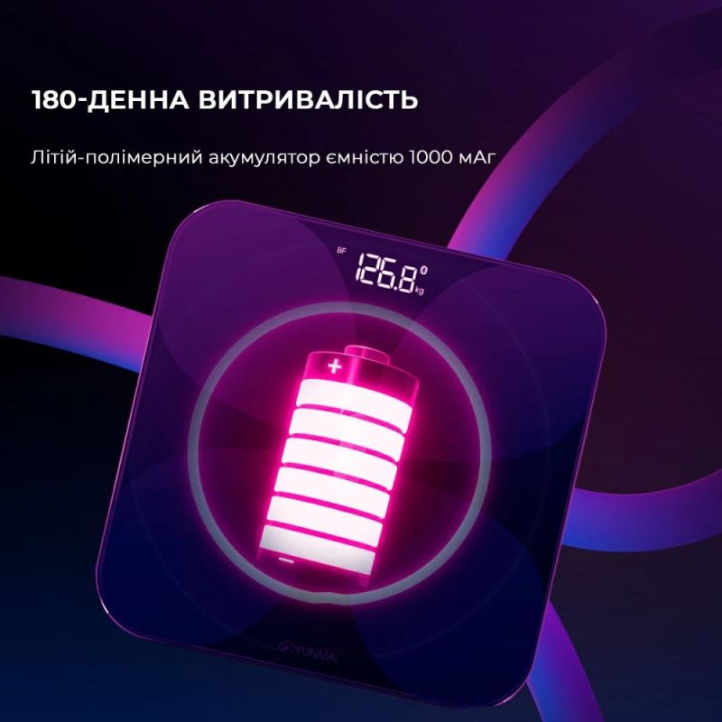 Весы напольные Yunmai Pro Black (M1806CH-BK)