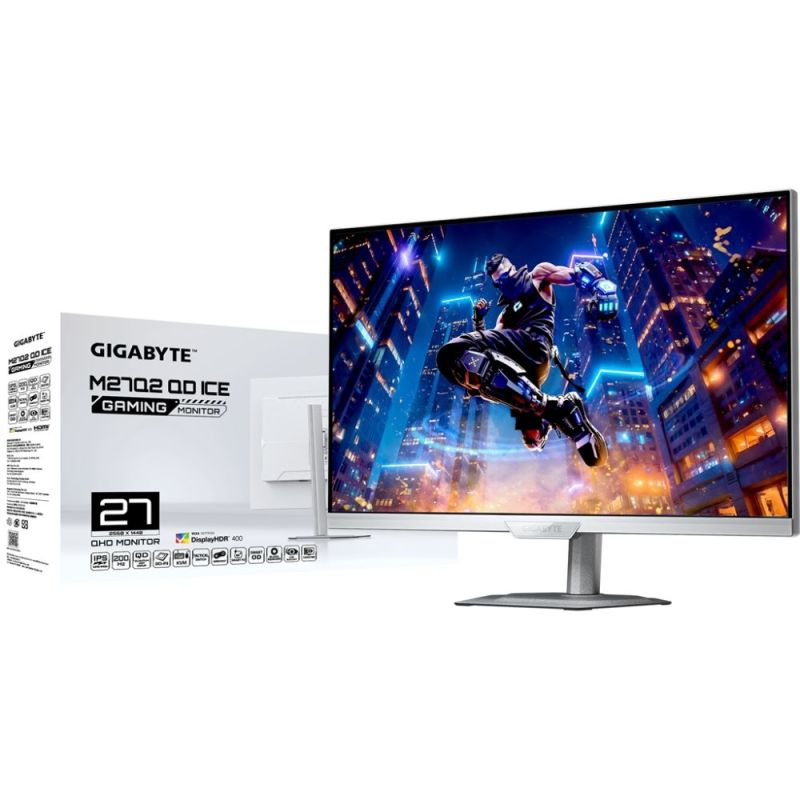 Монітор Gigabyte 27" M27Q2 QD Ice IPS White 200Hz (M27Q2 QD ICE Gaming Monitor)