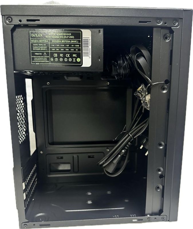 Корпус Delux MK 350 Black 400W 12Fan (MK 350 400W 12Fan)