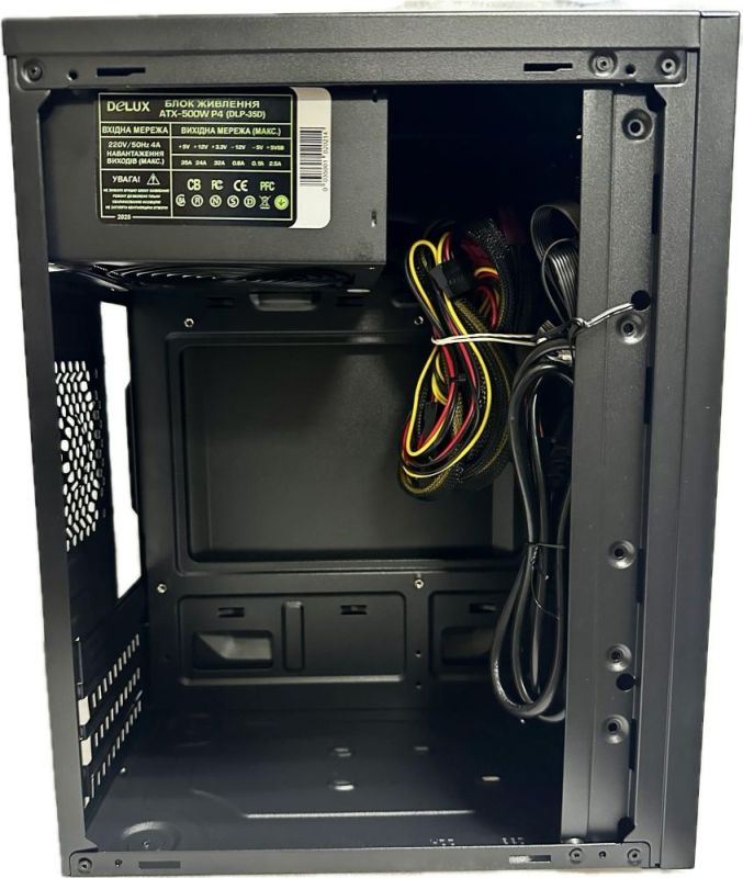Корпус Delux MK 350 Black 500W 12Fan (MK 350 500W 12Fan)