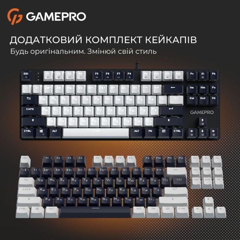 Клавиатура GamePro Genesis Metallic Outemu Red Swithes USB Black (MK110B)