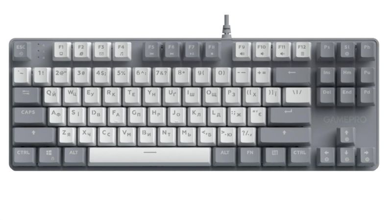 Клавіатура GamePro Genesis Metallic Outemu Red Swithes USB Gray (MK110G)