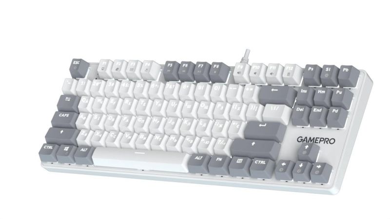 Клавіатура GamePro Genesis Metallic Outemu Red Swithes USB White (MK110W)