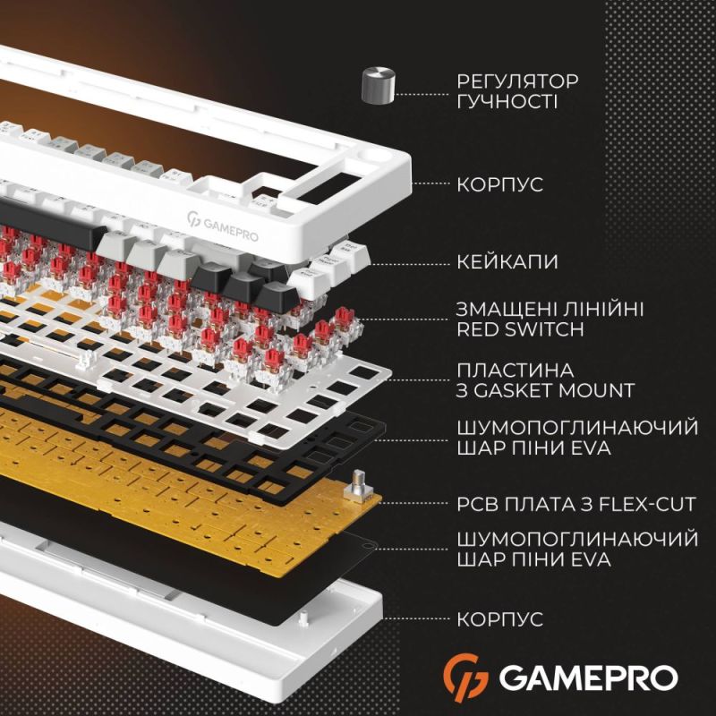 Клавіатура GamePro Genesis Silverlight (MK116)