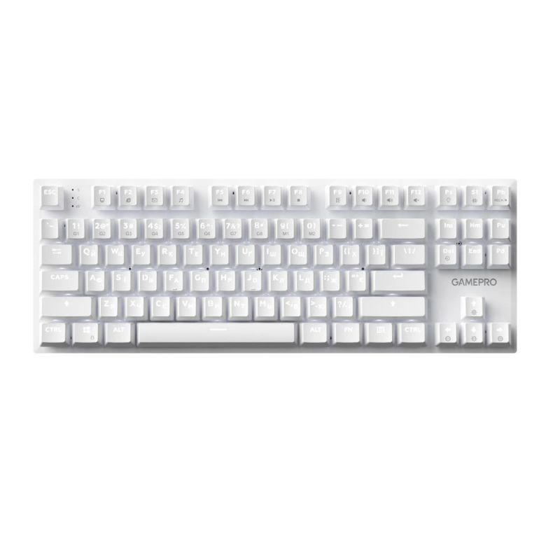 Клавиатура GamePro Genesis Joker Outemu Red Swithes USB White (MK124W)