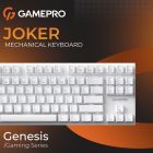 Клавиатура GamePro Genesis Joker Outemu Red Swithes USB White (MK124W)