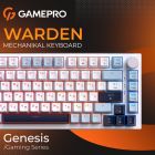 Клавиатура GamePro MK160 V2 Warden QLAB Sakura White (MK160-V2-BL-QS)