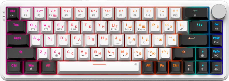 Клавиатура беспроводная GamePro Asgard Valhalla White (MK210W Pro)