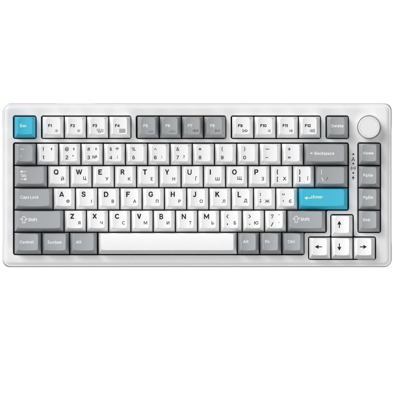 Клавиатура беспроводная GamePro Asgard Yord Keychron Super Red Switch White (MK266WH)