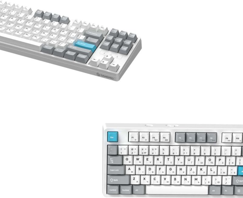 Клавіатура бездротова GamePro Asgard Ragnar Keychron Super Red Switch White (MK285WH)