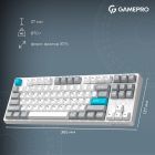 Клавіатура бездротова GamePro Asgard Ragnar Keychron Super Red Switch White (MK285WH)