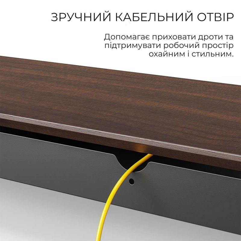 Підставка для монітора OfficePro Dark Wood/Black (MR145DW)