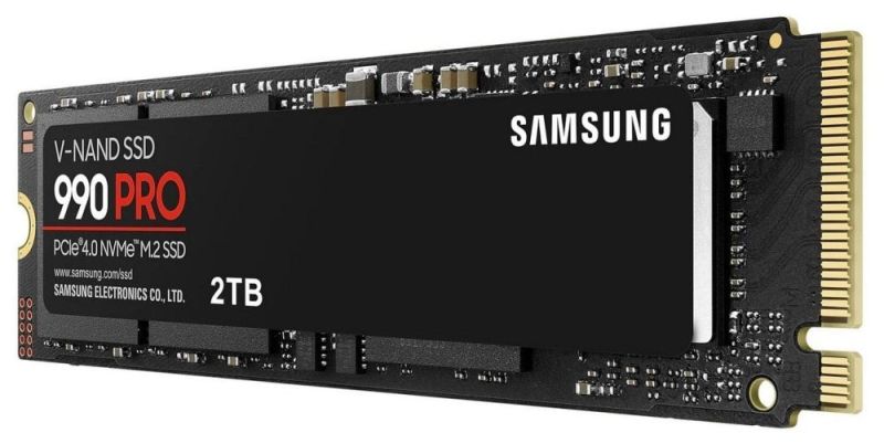 Накопитель SSD  2ТB Samsung 990 PRO M.2 2280 PCIe 4.0 x4 NVMe V-NAND TLC (MZ-V9P2T0BW)