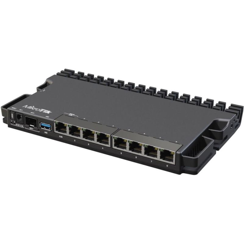 Маршрутизатор MikroTik (7x1GE LAN, 1xSFP+, 1x2.5GE LAN, 1xUSB 3.0, PoE in, DC, 2-pin) (RB5009UG+S+IN)