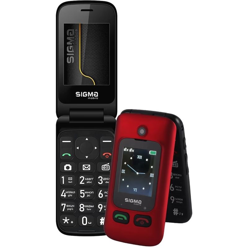 Мобильный телефон Sigma mobile Comfort 50 Shell Duo Type-C Dual Sim Red/Black (4827798212516)