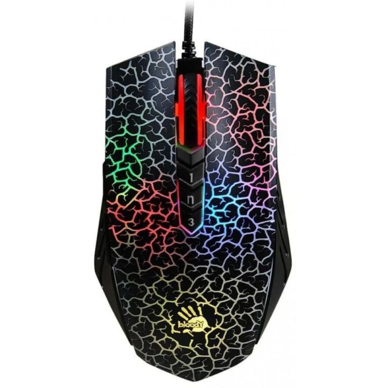 Миша Bloody A70A Crackle Black (A70A Bloody (Black))