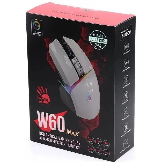 Миша Bloody W60 Max Panda White (W60 Max Bloody (Panda White))