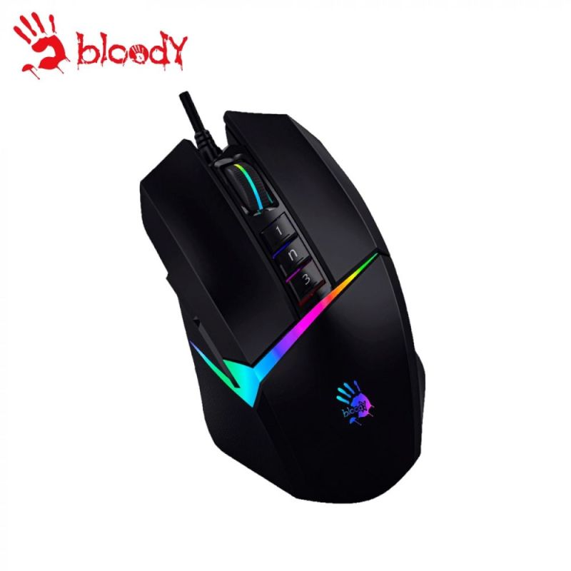 Мышь A4Tech Bloody W60 Max Stone Black (W60 Max Bloody (Stone black))