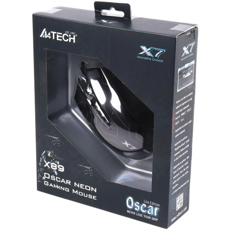 Мышь A4Tech X89 Black (X89 (Black))