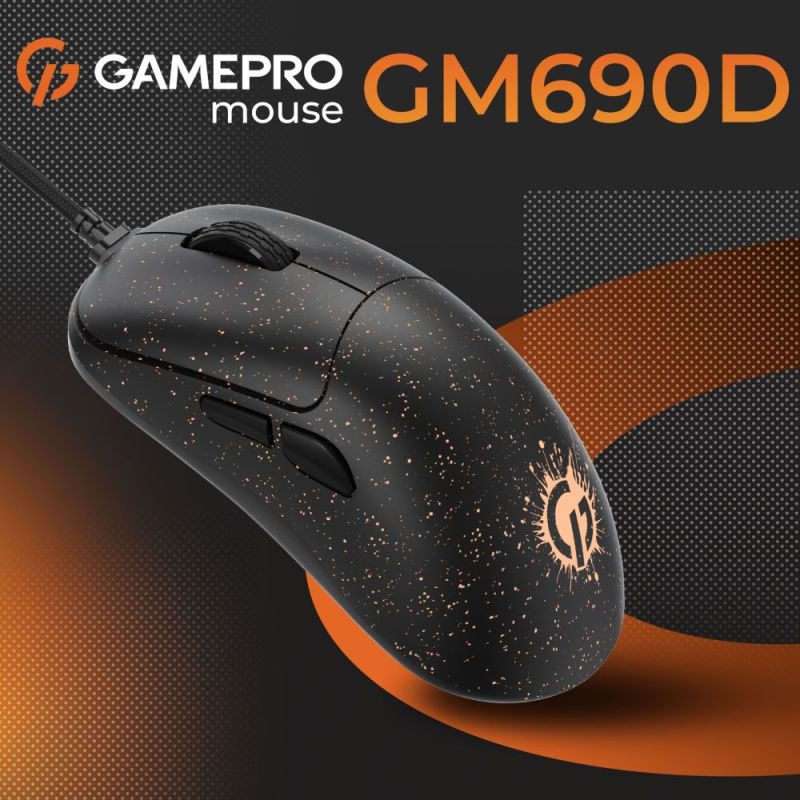 Миша GamePro Black/Orange (GM690D)