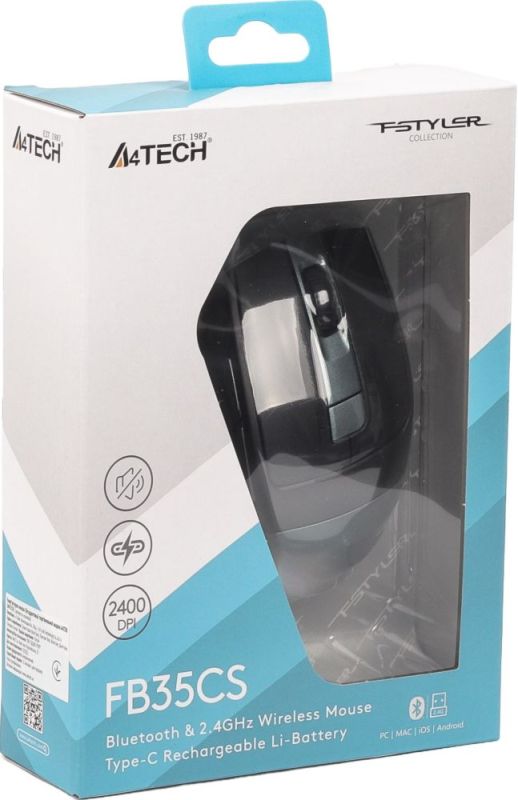 Мышь беспроводная A4Tech Fstyler FB35CS Midnight Green (FB35CS (Midnight Green))