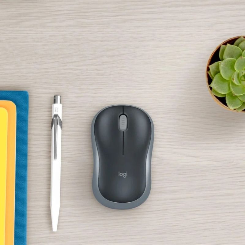 Мышь беспроводная Logitech M185 Grey (910-002238)