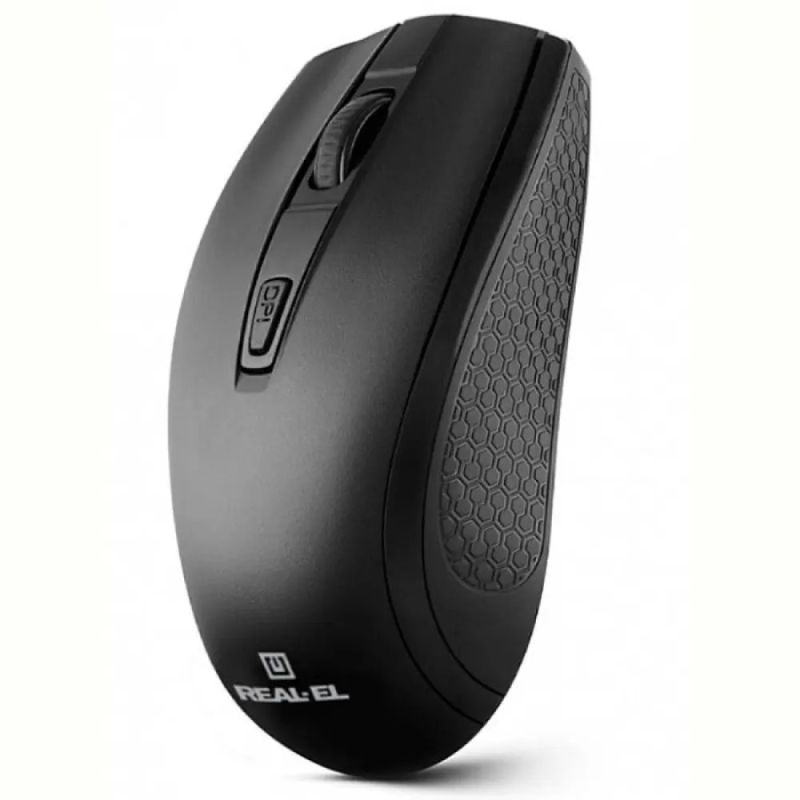 Миша бездротова REAL-EL RM-308 Black (EL123200033)