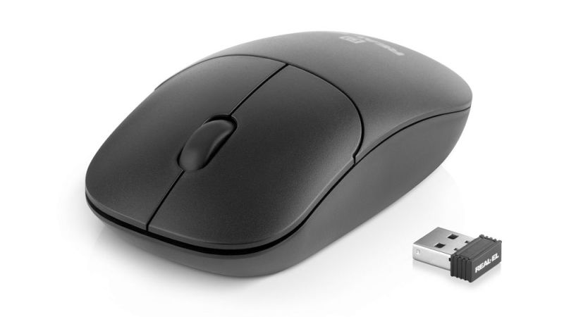Миша бездротова REAL-EL RM-311 W Black (EL123200041)