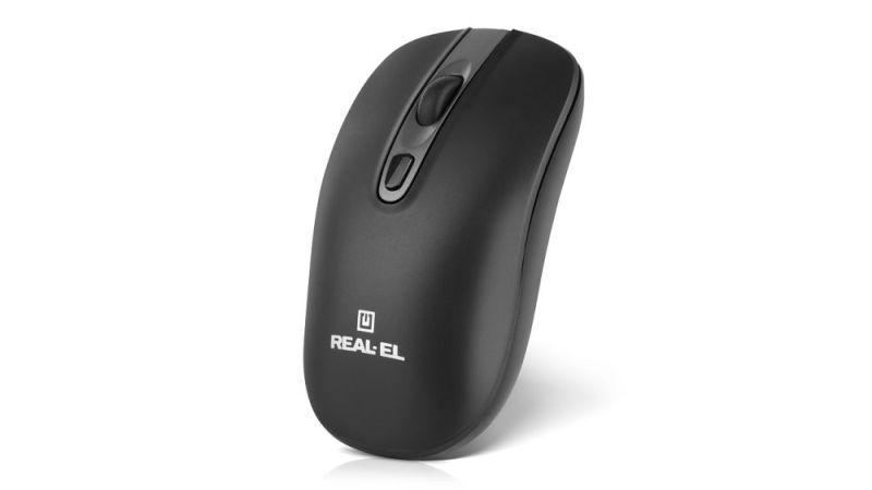 Миша бездротова REAL-EL RM-350W Black (EL123200043)