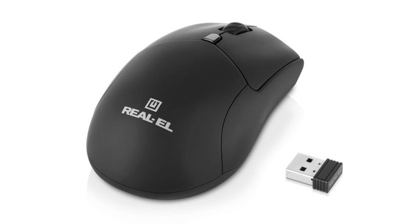 Миша бездротова REAL-EL RM-460W Black (EL123200048)