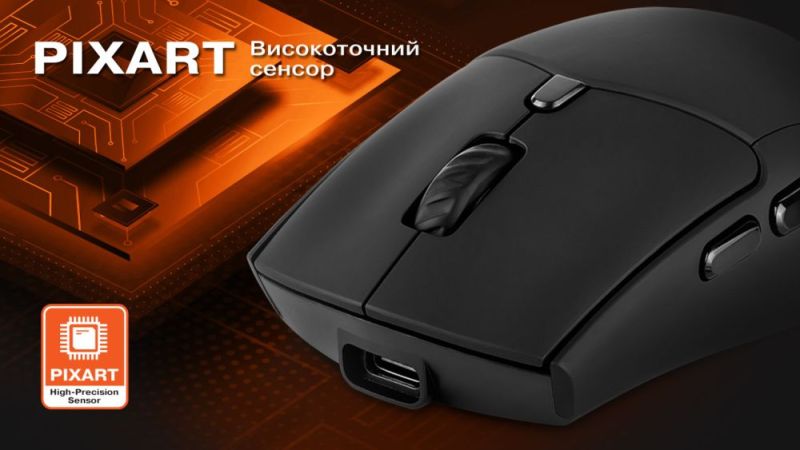 Миша бездротова REAL-EL RM-460W Black (EL123200048)