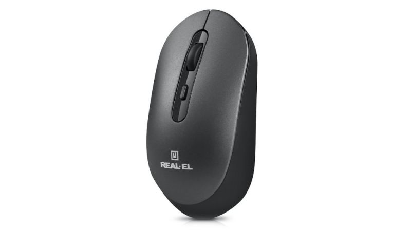 Миша бездротова REAL-EL RM-470W Dark Gray (EL123200049)