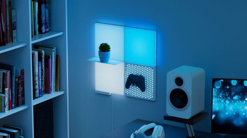 Дополнительная панель Nanoleaf Blocks Light Pegboard Add-On Kit с поддержкой HomeKit и Matter, 1 шт. (N8100E00-1BP)