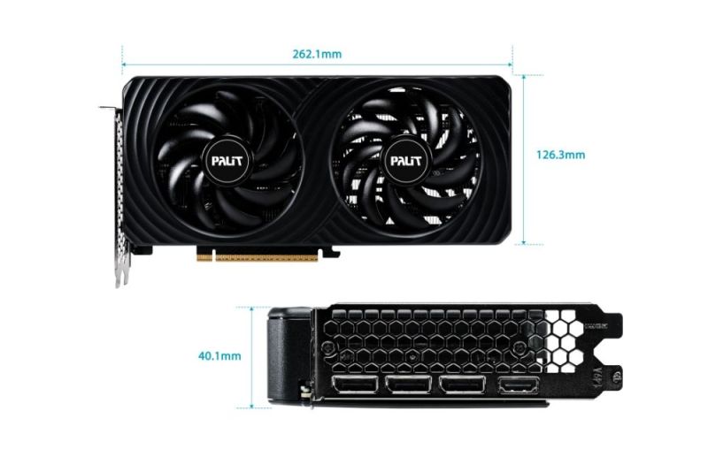 Видеокарта GF RTX 5060 8GB GDDR7 Dual OC Palit (NE75060S19P1-GB2063D)