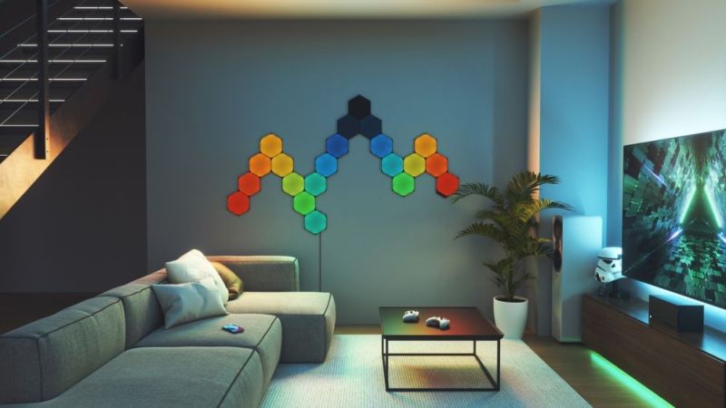 Дополнительные панели Nanoleaf Shapes Ultra Black Hexagons Expansion Pack, Apple HomeKit, 3 шт. (NL42-0101HX-3PK)