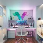 Додаткові панелі Nanoleaf Shapes Ultra Black Triangles Expansion Pack, Apple HomeKit, 3 шт. (NL47-0101TW-3PK)