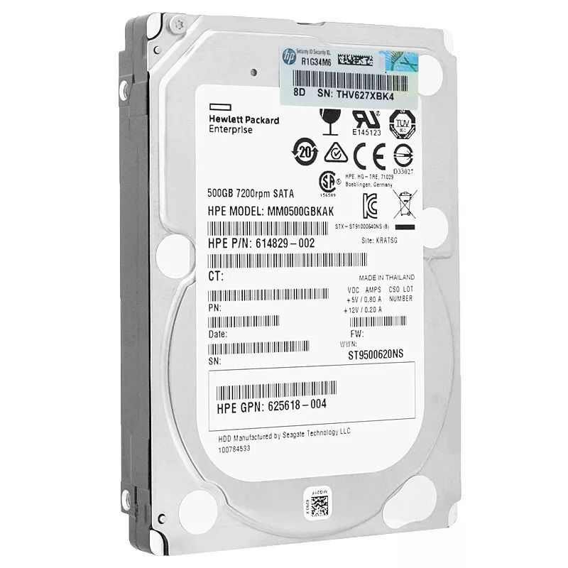 Накопичувач HDD SATA 500GB HP 7200rpm 64MB з перехідником на 3.5 дюйми (MM0500GBKAK)