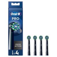 Насадка для зубної електрощітки Braun Oral-B Pro Cross Action Black EB50BRX (4 шт) (Pro Cross Action Black EB50BRX (4))