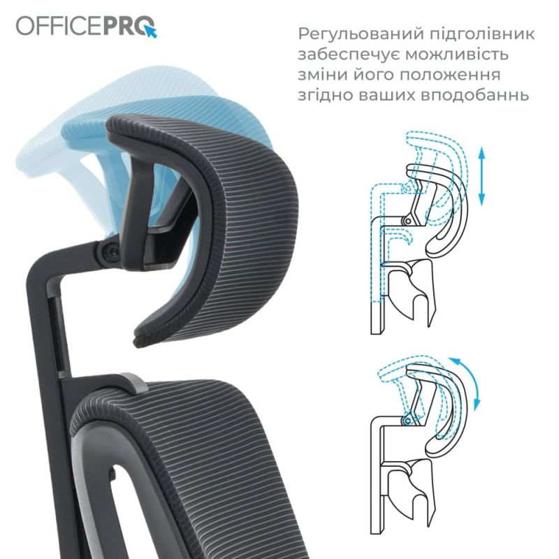 Крісло офісне OfficePro Harmony Black (OC310-B-B-B)
