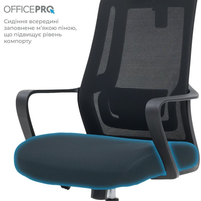 Крісло офісне OfficePro Harmony Black (OC310-B-B-B)