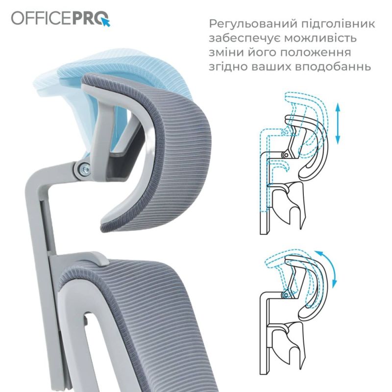 Кресло офисное OfficePro Harmony Gray (OC310-G-G-G)