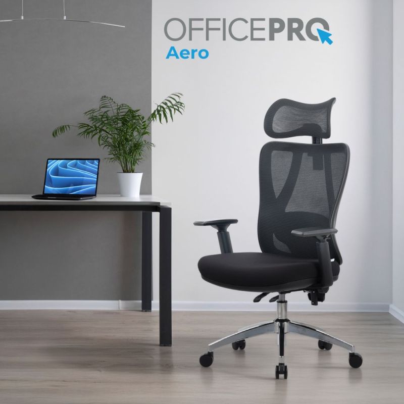 Крісло офісне OfficePro Aero Black (OC490B)