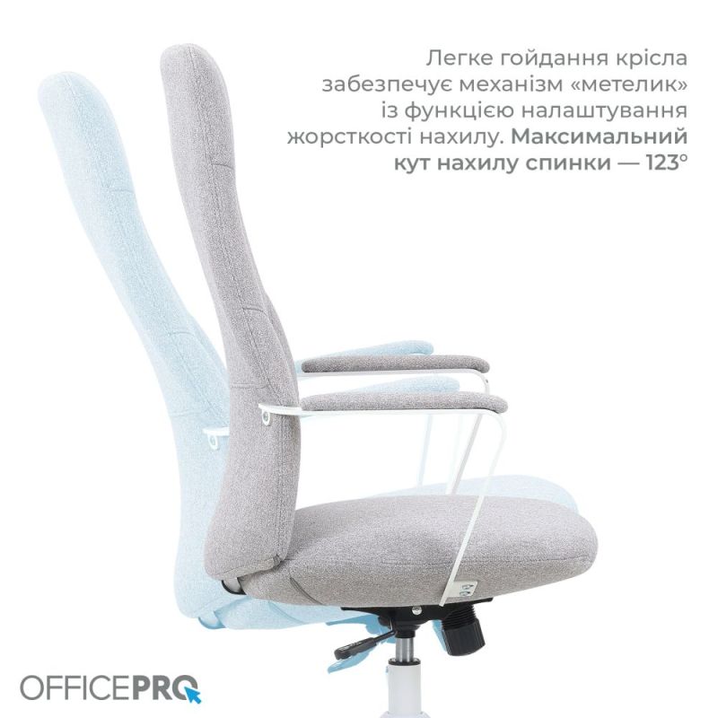 Крісло офісне OfficePro Shift Gray (OC545G)