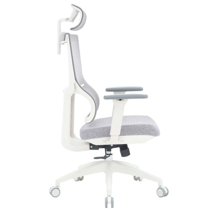 Кресло офисное OfficePro Elegant White/Light Gray (OC600-W-LG-LG)