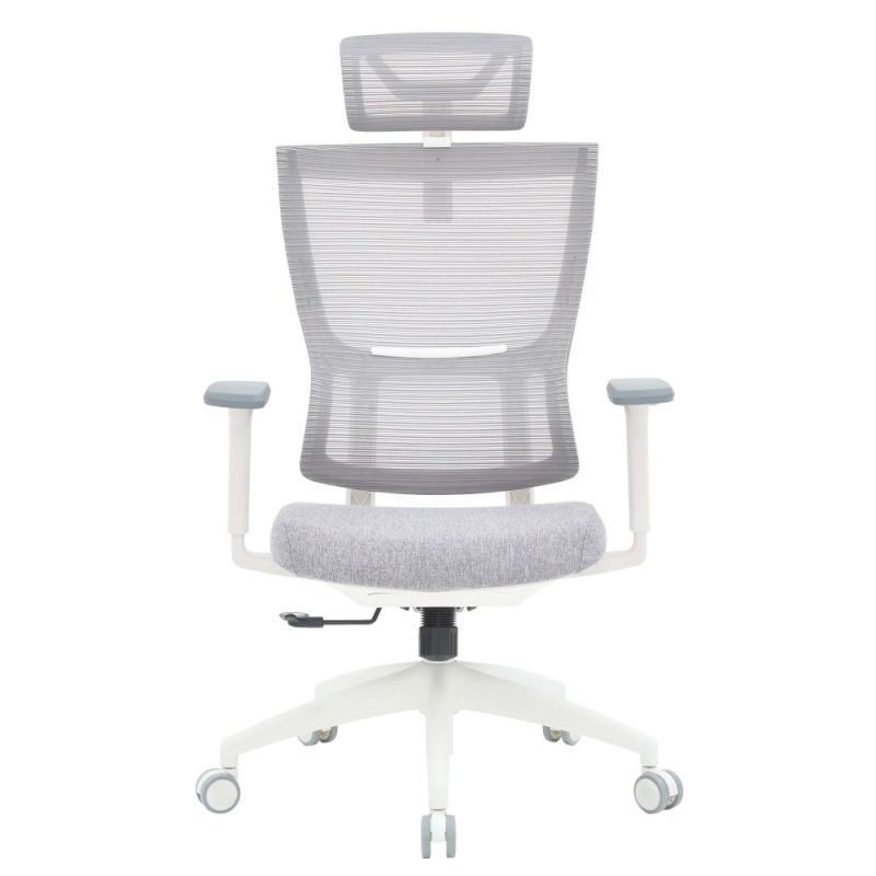 Кресло офисное OfficePro Elegant White/Light Gray (OC600-W-LG-LG)