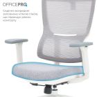 Кресло офисное OfficePro Elegant White/Light Gray (OC600-W-LG-LG)