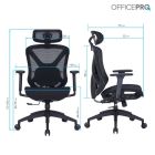 Крісло офісне OfficePro Atlas Black (OC630-B-B-B)