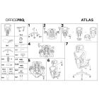 Крісло офісне OfficePro Atlas Black (OC630-B-B-B)