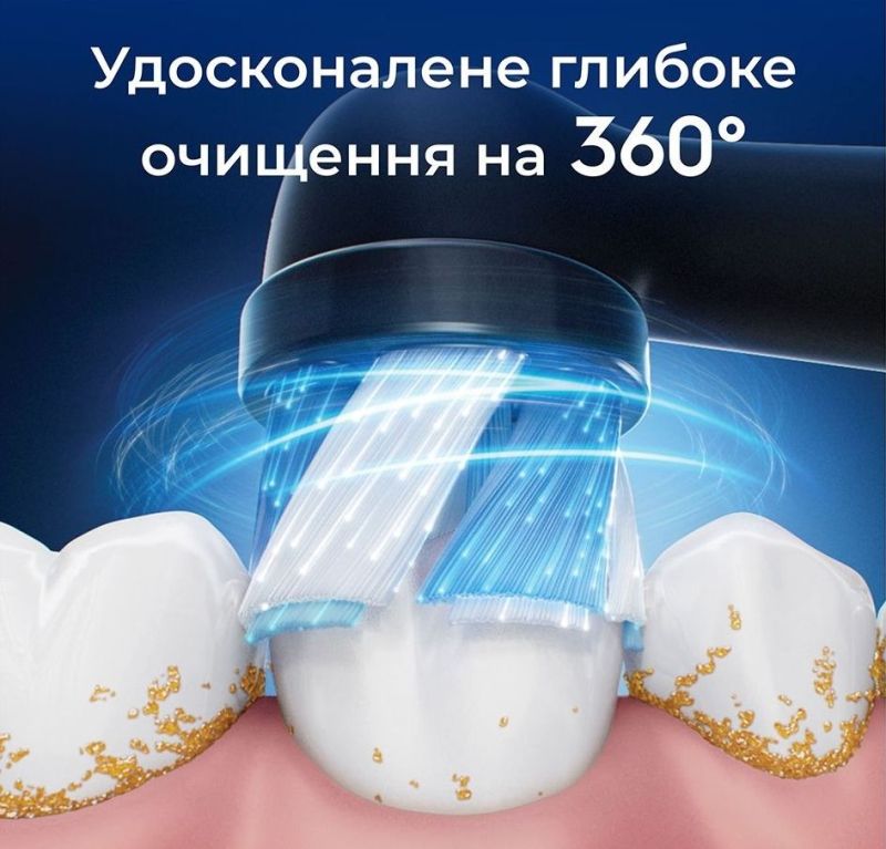 Насадка для зубной электрощетки Braun Oral-B iO RB CBF-4 Ultimate Clean Black (4 шт) (Oral-B iO RB CBF-4 Ultimate Clean (4))