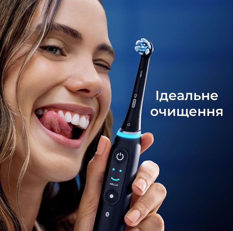 Насадка для зубной электрощетки Braun Oral-B iO RB CBF-4 Ultimate Clean Black (4 шт) (Oral-B iO RB CBF-4 Ultimate Clean (4))